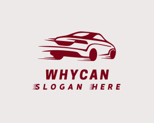 Racecar - Red Sedan Racing logo design