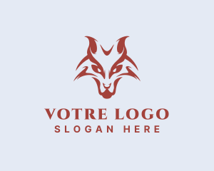 Hound - Scary Wild Fox logo design
