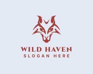 Scary Wild Fox  logo design