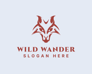 Scary Wild Fox  logo design