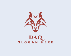 Dog - Scary Wild Fox logo design