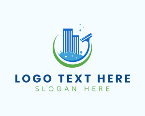 Wash - Sanitation Cleaning Squeegee logo design