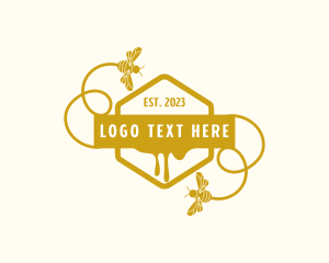 Organic - Organic Bee Hexagon logo design