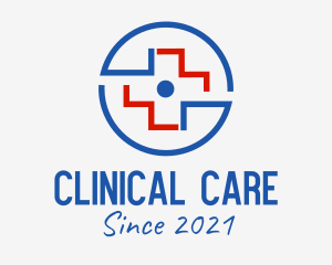 Medical Cross Badge  logo design