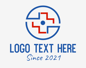 Caregiver - Medical Cross Badge logo design
