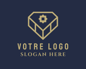 Interior Deign - Deluxe Diamond Firm logo design