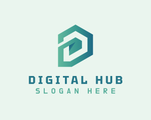 Digital IT Cyberspace logo design