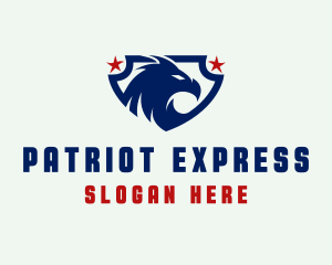 Eagle Patriot Shield logo design