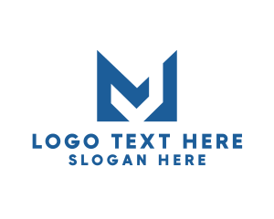 Agency - Shipping Arrow Letter M logo design