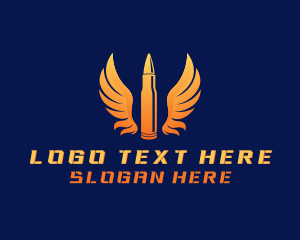 Soldier - Bullet Wings Military logo design