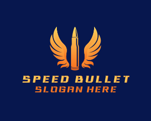 Bullet - Bullet Wings Military logo design