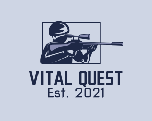 Mission - Soldier Sniper Shooter logo design