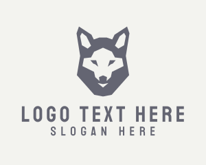 Biodiversity - Wolf Hound Face logo design