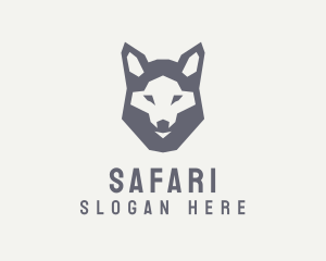 Wolf Hound Face Logo