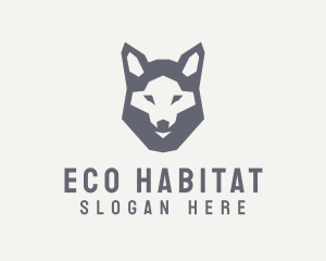 Biodiversity - Wolf Hound Face logo design