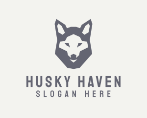 Husky - Wolf Hound Face logo design