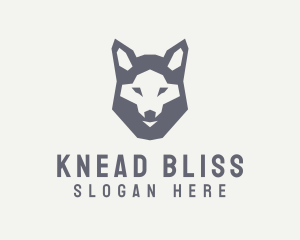 Wolf Hound Face logo design