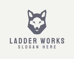 Wolf Hound Face logo design