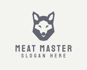 Wolf Hound Face logo design