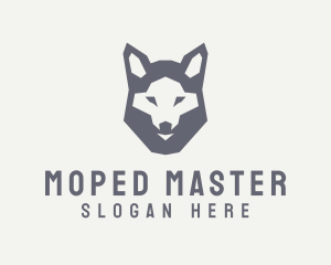 Wolf Hound Face logo design