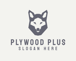 Wolf Hound Face logo design