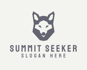 Wolf Hound Face logo design