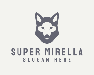Zoo - Wolf Hound Face logo design