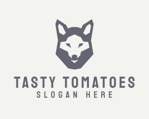 Wolf Hound Face logo design