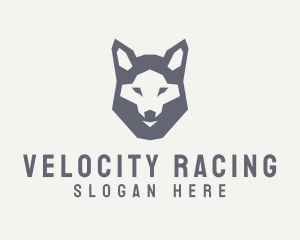 Wolf Hound Face logo design