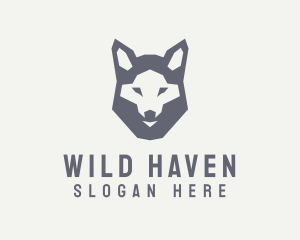 Fauna - Wolf Hound Face logo design