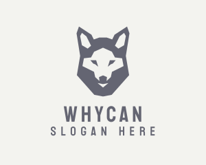 Veterinarian - Wolf Hound Face logo design