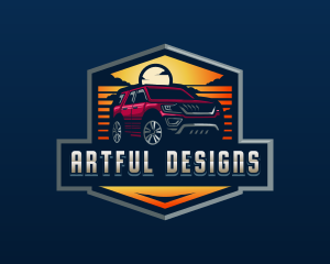 SUV Car Automotive logo design