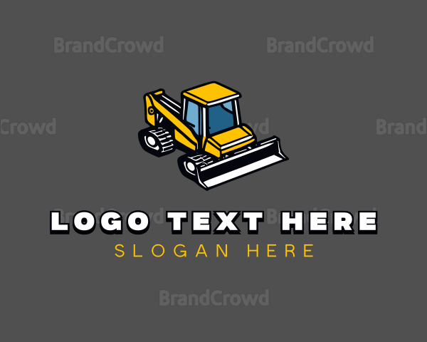 Industrial Skid Steer Excavator Logo