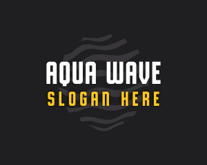 Modern Business Waves logo design