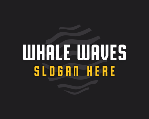 Modern Business Waves logo design