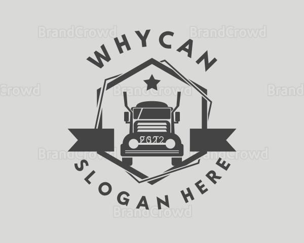 Transport Cargo Truck Logo