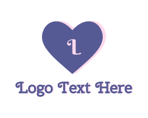 Cute - Cute Blue Heart logo design