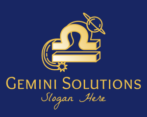 Gemini - Astral Libra Horoscope logo design