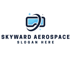 Aerospace - VR Goggles Planet logo design