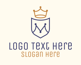 Influencer - Royal Crest Letter M logo design