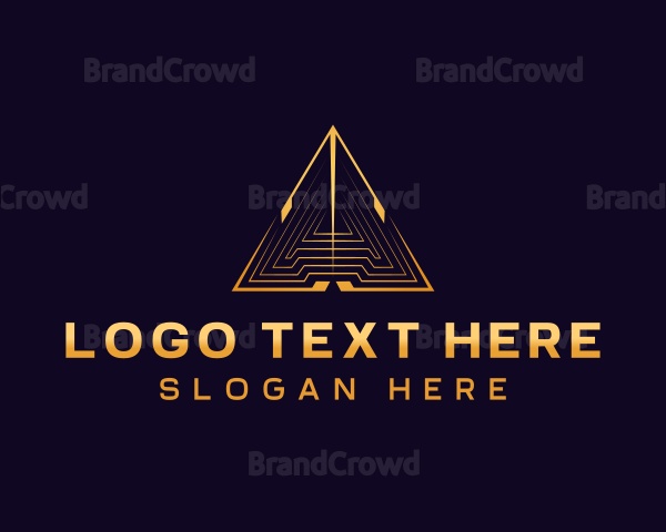 Premium Triangle Pyramid Logo