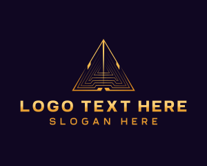 Industrial - Premium Triangle Pyramid logo design