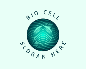 Microorganism - Microbiology Line Wave logo design