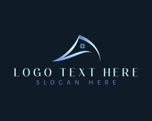 Shelter - House Roofing Residence logo design