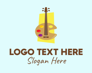 Painting - Music Art School logo design