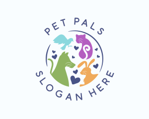 Cute Vet Pet shop logo design