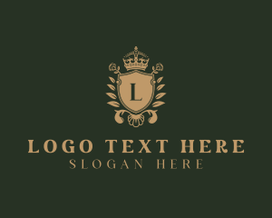 Gold - Golden Royal Shield logo design