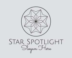 Flower Symmetrical Star  logo design