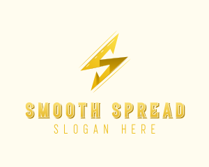 Lightning Bolt Letter S logo design