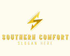 Lightning Bolt Letter S logo design